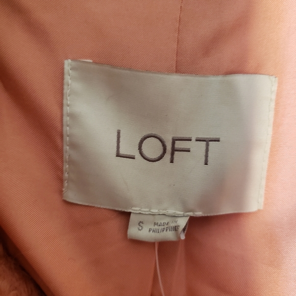 LOFT BRAND NEW Pink/Peach Wool Coat - Picture 3 of 5